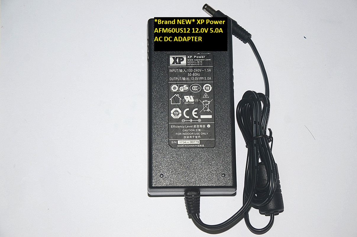 *Brand NEW* 12.0V 5.0A AC DC ADAPTER XP Power AFM60US12